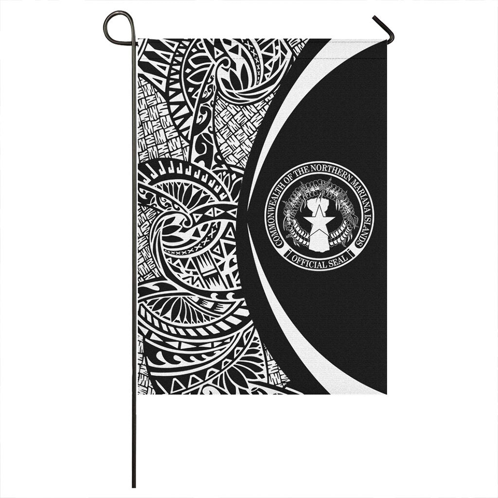Northern Mariana Islands Garden Flag Lauhala Circle White