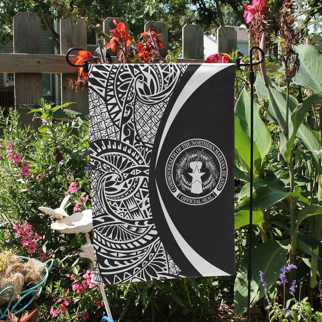 Northern Mariana Islands Garden Flag Lauhala Circle White