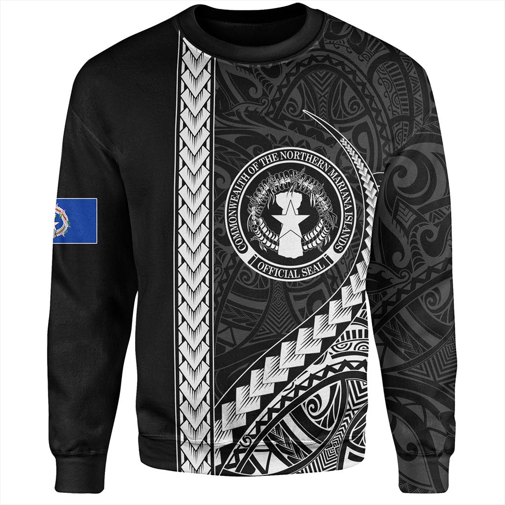 Northern Mariana Islands Sweatshirt Tribal Micronesian Coat Of Arms