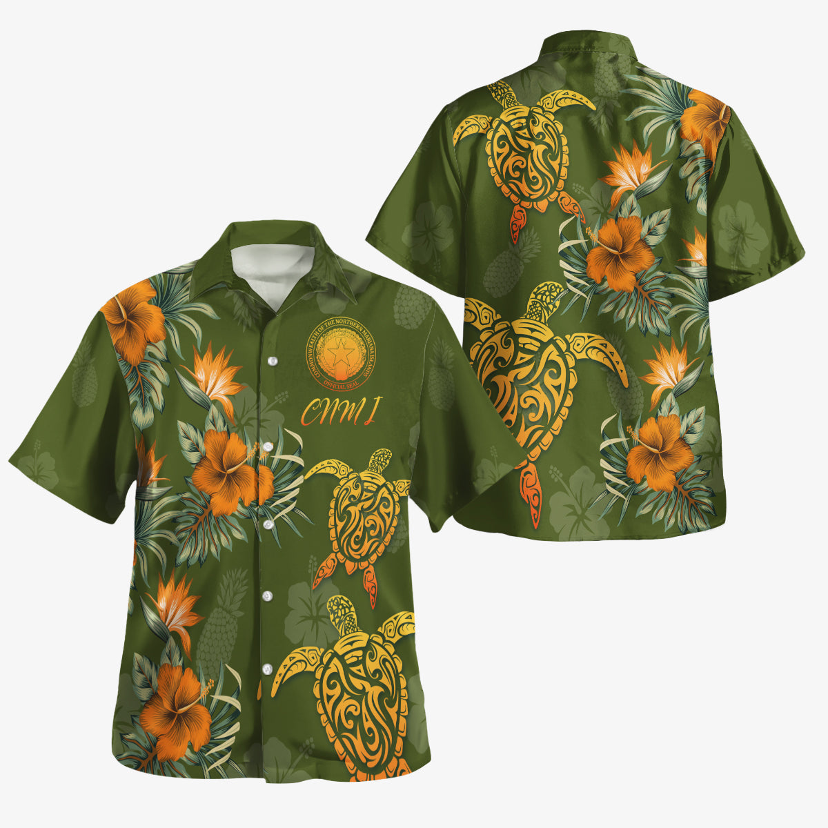 Marshall Islands Custom Personalised Hawaiian Shirt Polynesian Tropical Summer