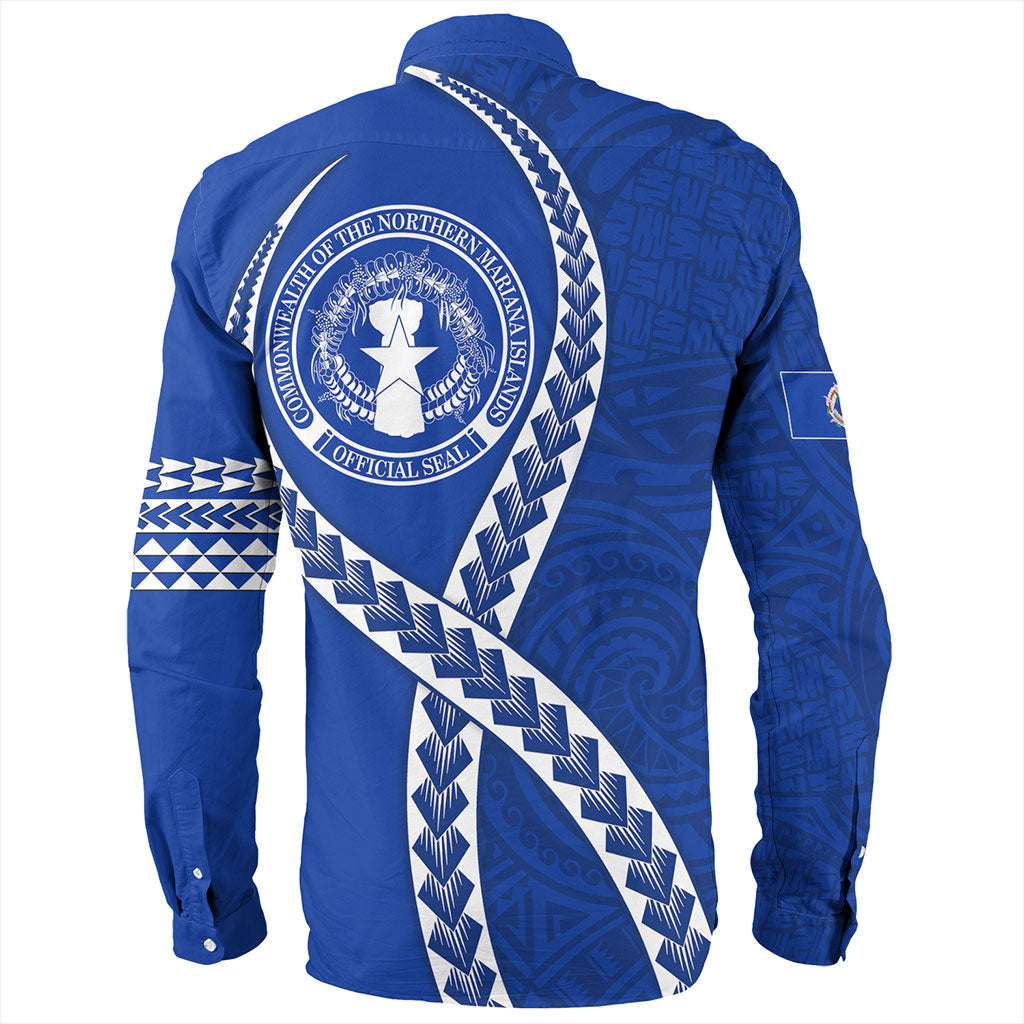 Northern Mariana Islands Long Sleeve Shirt Tribal Polynesian In My Heart