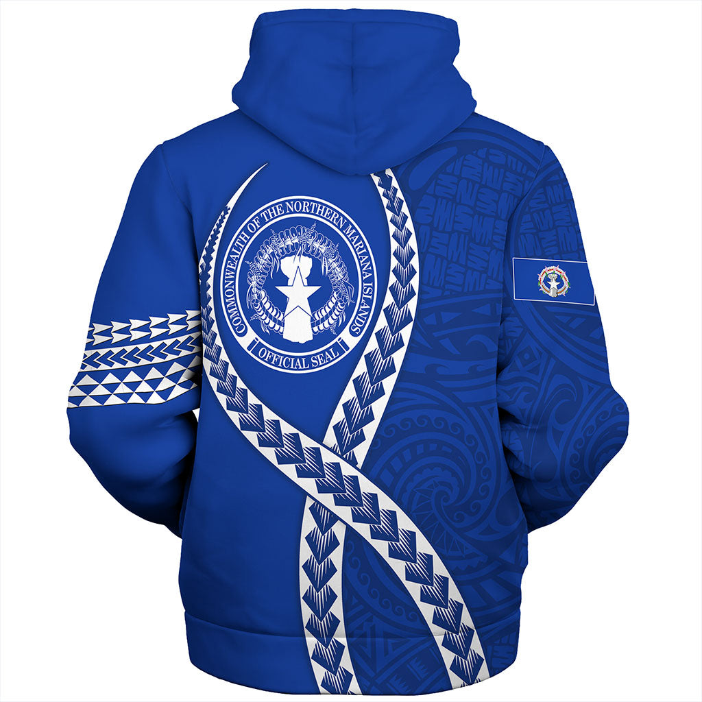 Northern Mariana Islands Sherpa Hoodie Tribal Polynesian In My Heart