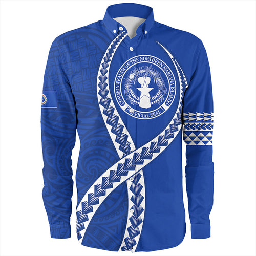 Northern Mariana Islands Long Sleeve Shirt Tribal Polynesian In My Heart