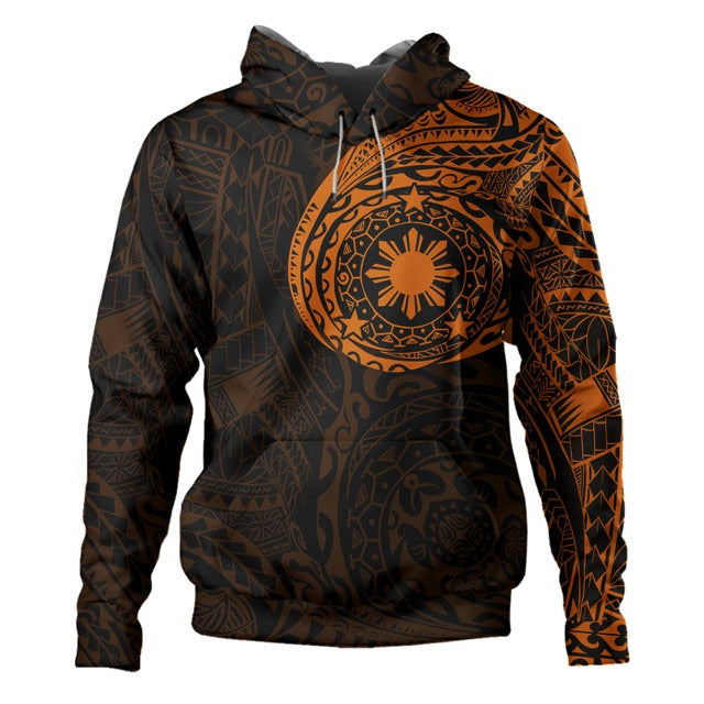 Philippines Filipinos Polynesian Tattoo Style Hoodie