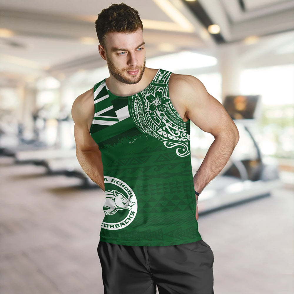 Hawaii Tank Top Olomana High & Intermediate School With Crest Style