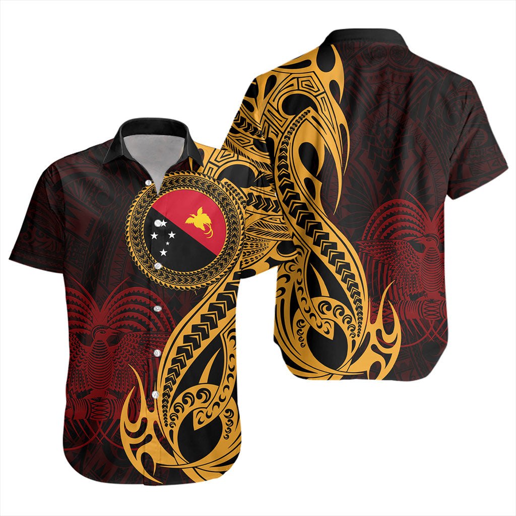 Papua New Guinea Short Sleeve Shirt PNG Tribal Tattoo Symbols