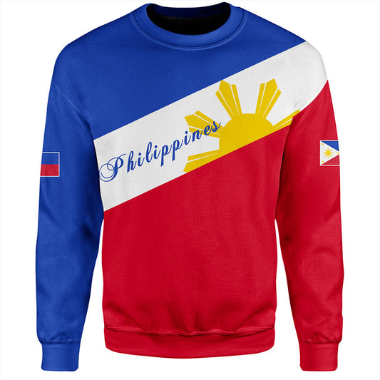 Philippines Filipinos Sweatshirt Flag Sun Style