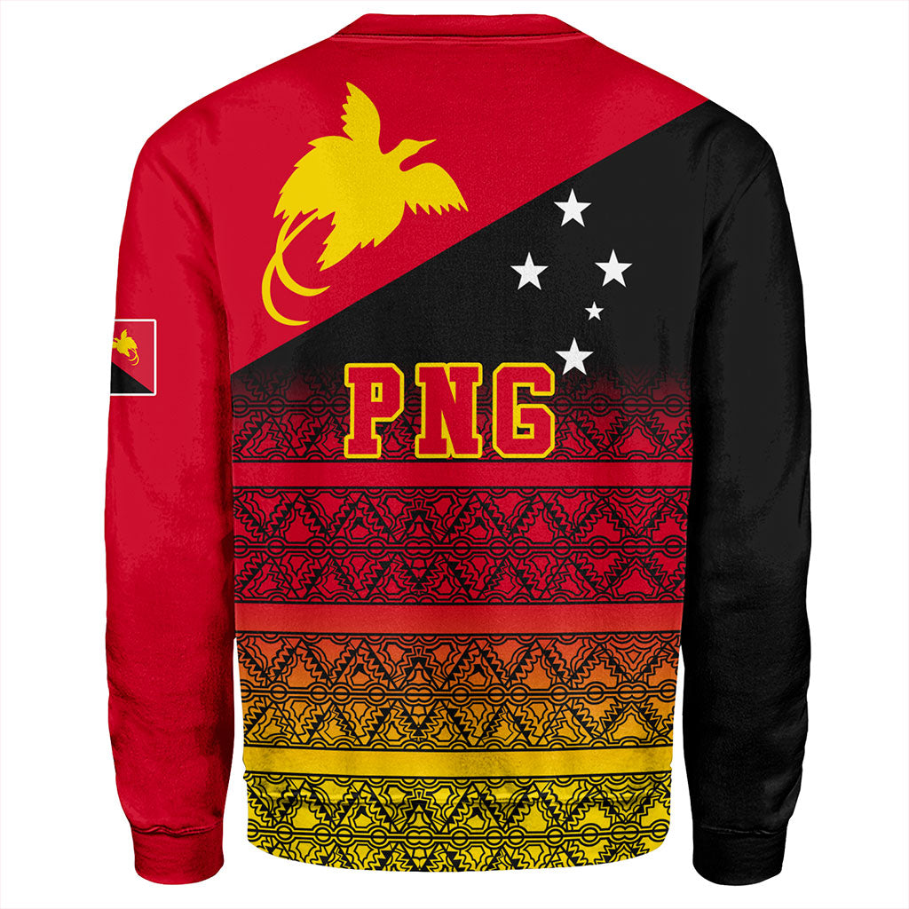 Papua New Guinea Sweatshirt Flag Pattern Tapa Clothes