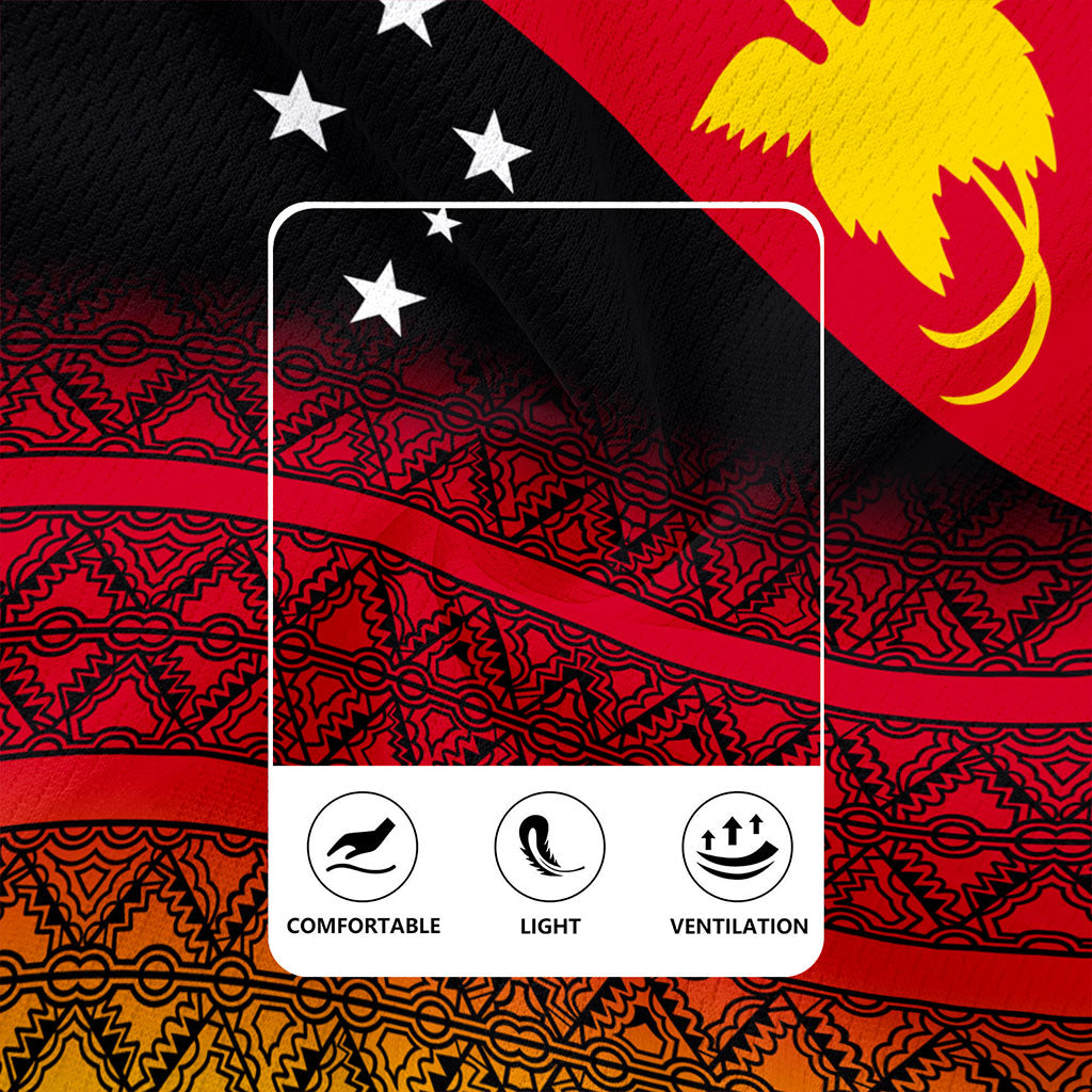 Papua New Guinea Rugby Jersey Flag Pattern Tapa Clothes