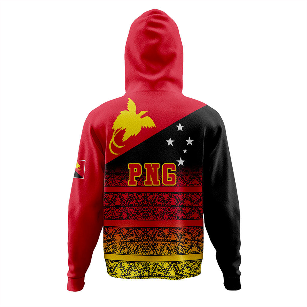 Papua New Guinea Hoodie Flag Pattern Tapa Clothes