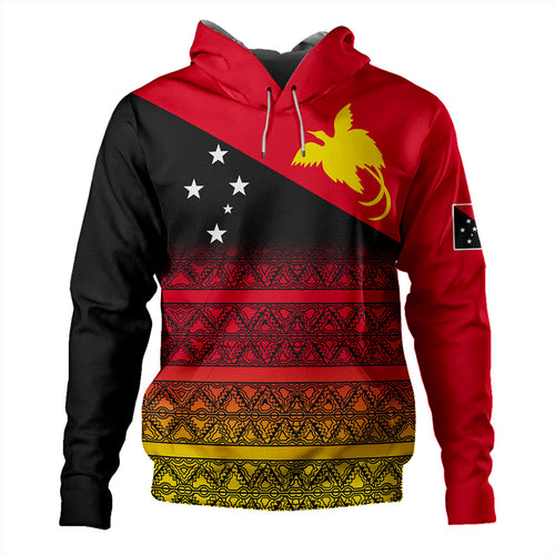 Papua New Guinea Hoodie Flag Pattern Tapa Clothes