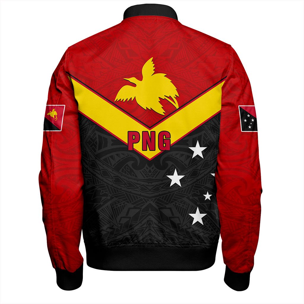 Papua New Guinea Bomber Jacket PNG Tribal Melanesia Sport Style