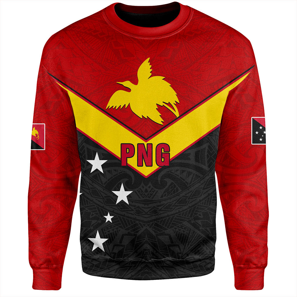 Papua New Guinea Sweatshirt PNG Tribal Melanesia Sport Style