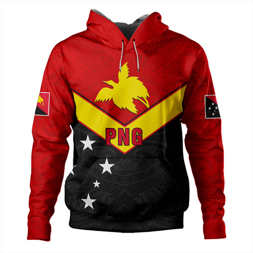 Papua New Guinea Hoodie PNG Tribal Melanesia Sport Style