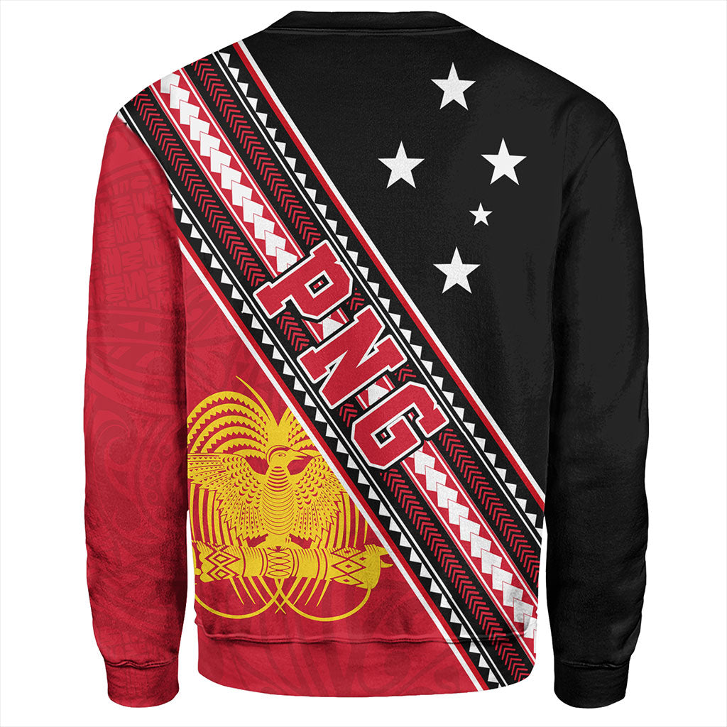 Papua New Guinea Sweatshirt Flag And Coat Of Arms