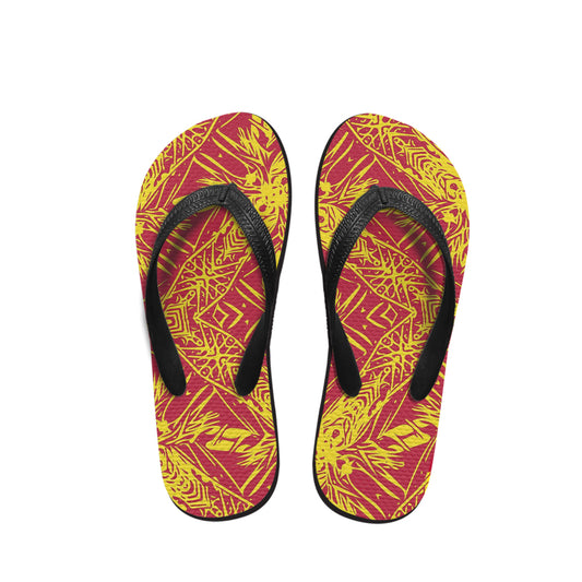 Polynesian Tribal Patterns Flip Flop 15