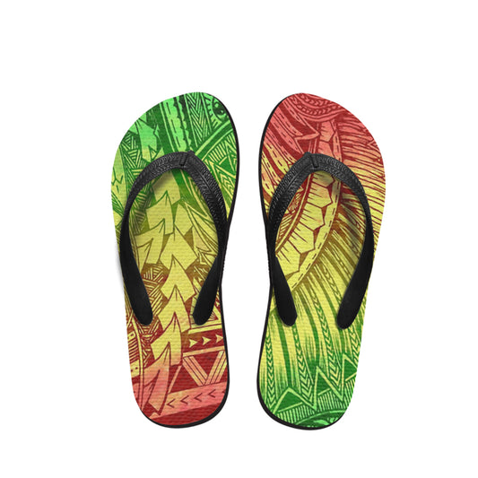 Polynesian Tribal Patterns Flip Flop 36