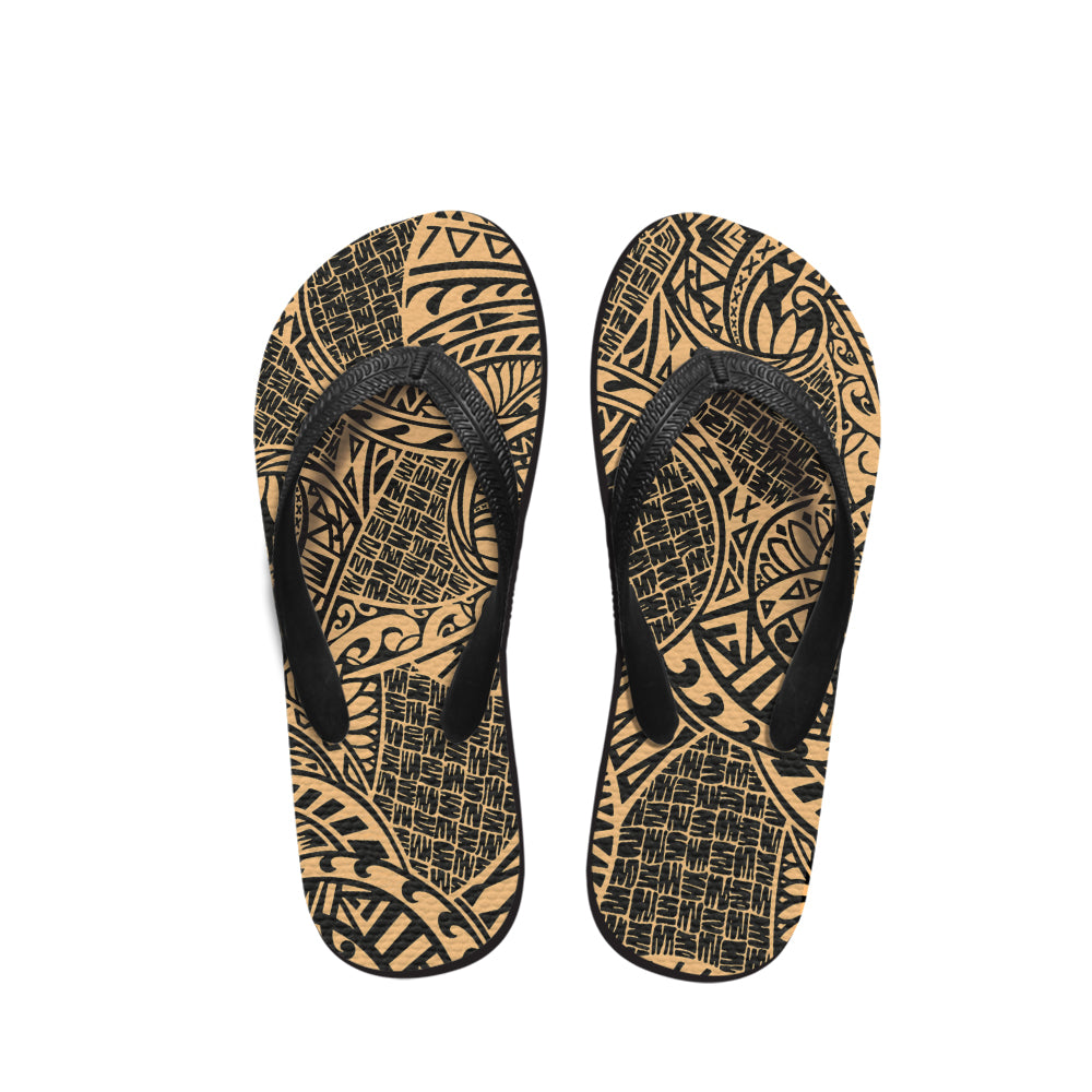 Polynesian Tribal Patterns Flip Flop 39