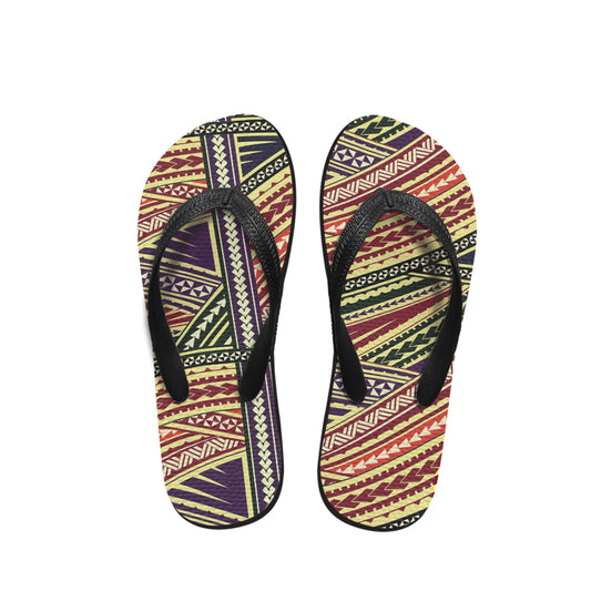 Polynesian Tribal Patterns Flip Flop 43