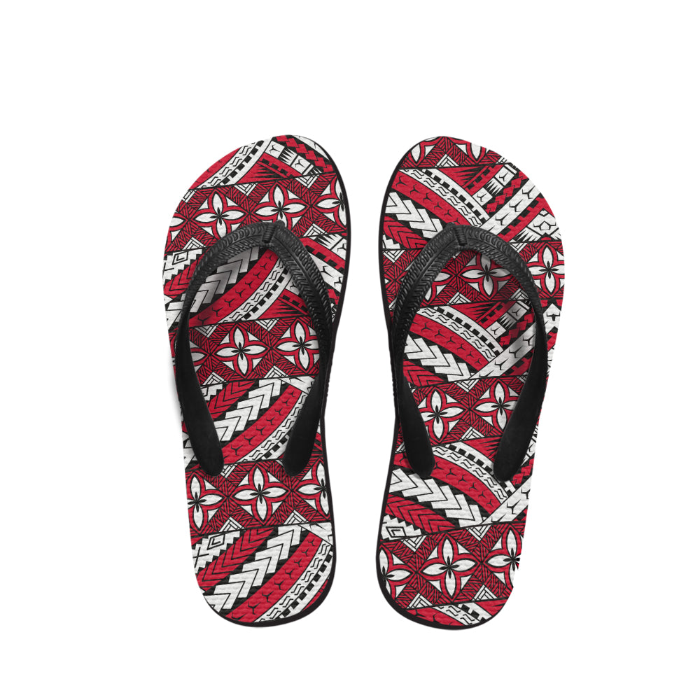 Polynesian Tribal Patterns Flip Flop 04
