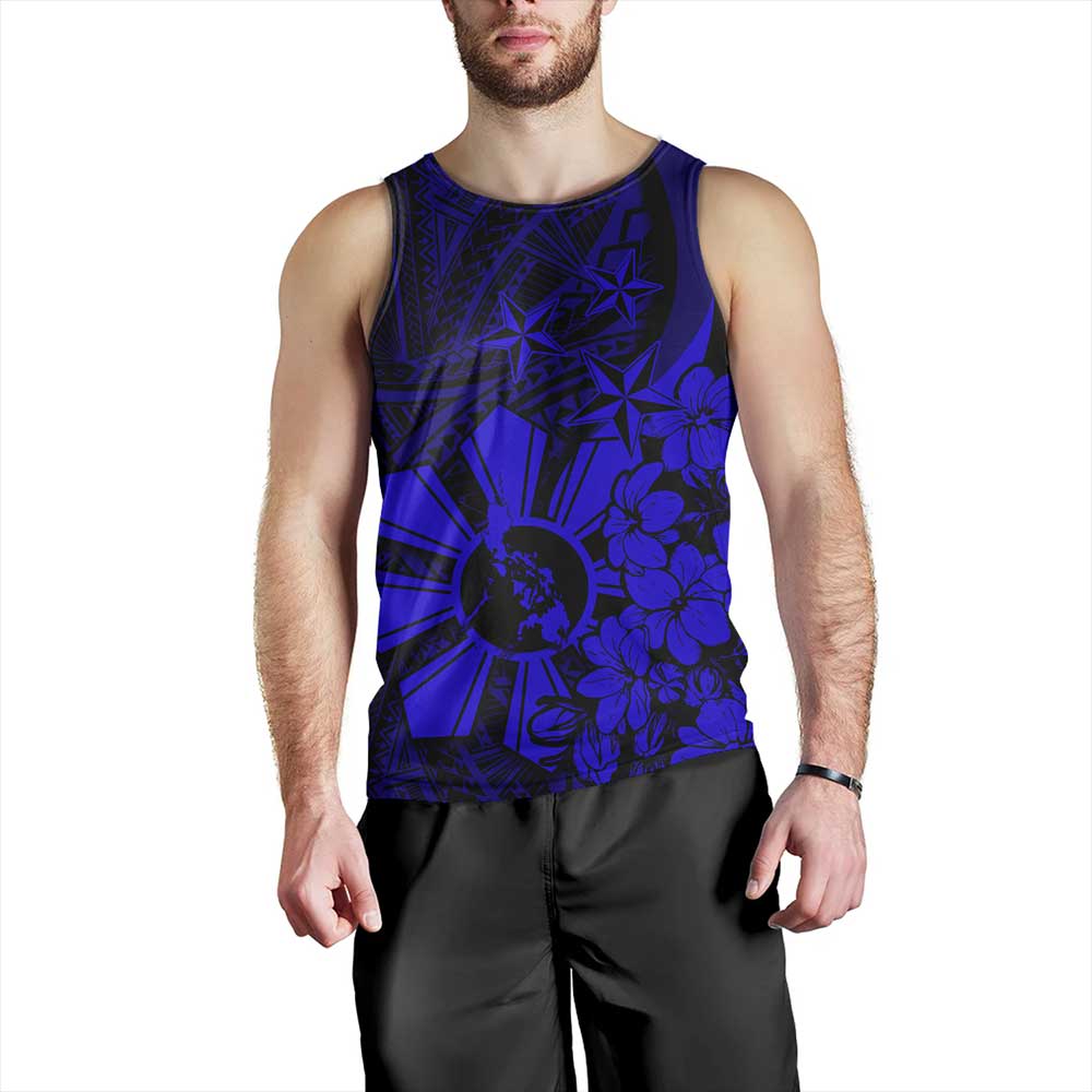 Philippines Tank Top Polynesian Pattern Filipino Sampaguita