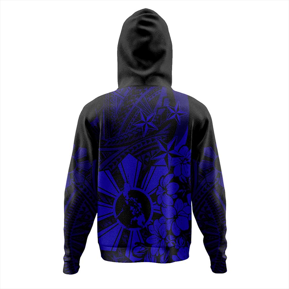 Philippines Hoodie Polynesian Pattern Filipino Sampaguita