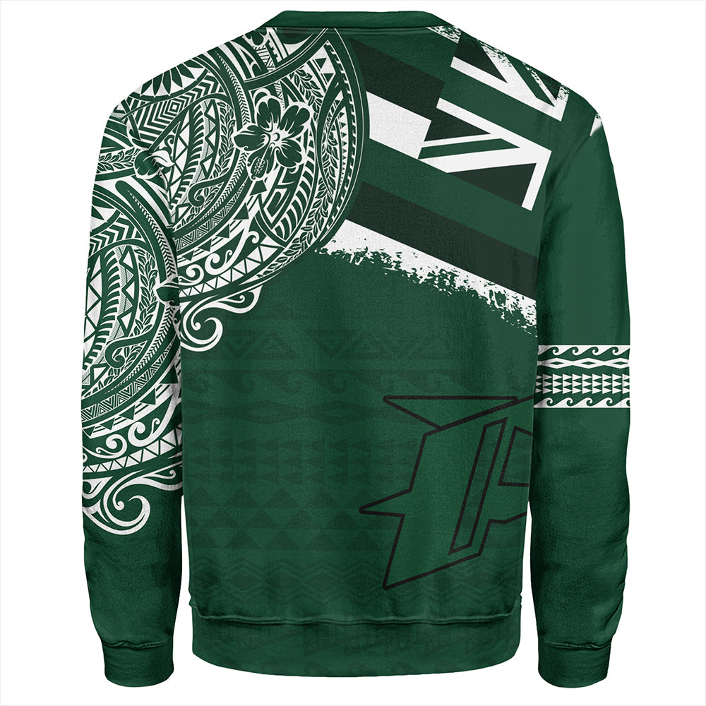 Hawaii Sweatshirt Pahoa High and Intermediate School With Crest Style