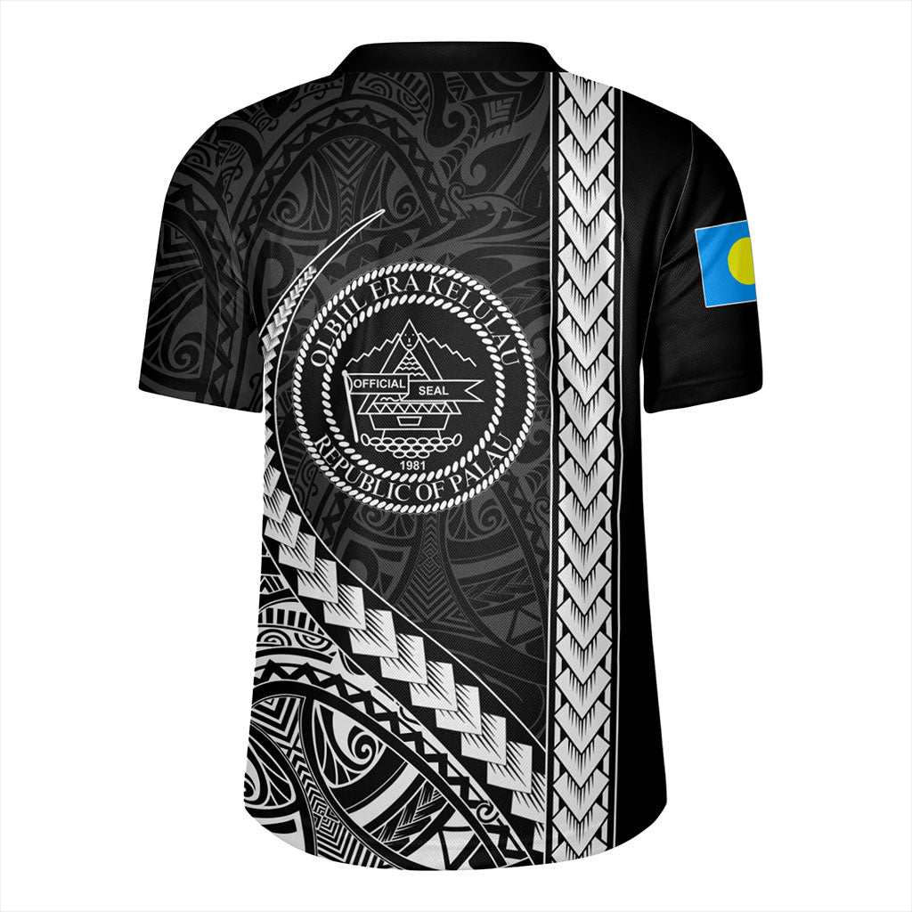 Palau Rugby Jersey Tribal Micronesian Coat Of Arms