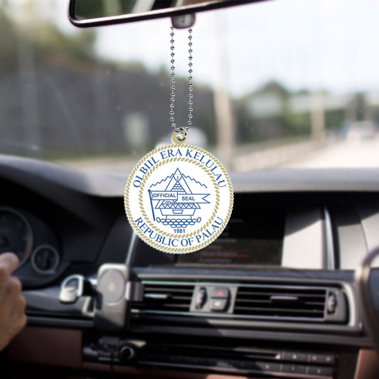 Palau Car Hanging Ornament Coat Of Arms