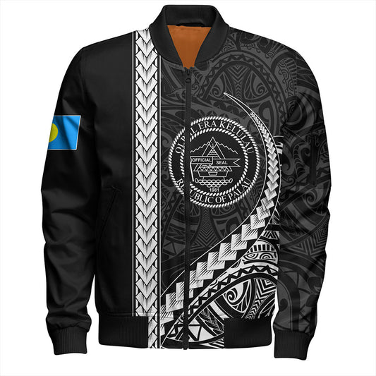 Palau Bomber Jacket Tribal Micronesian Coat Of Arms