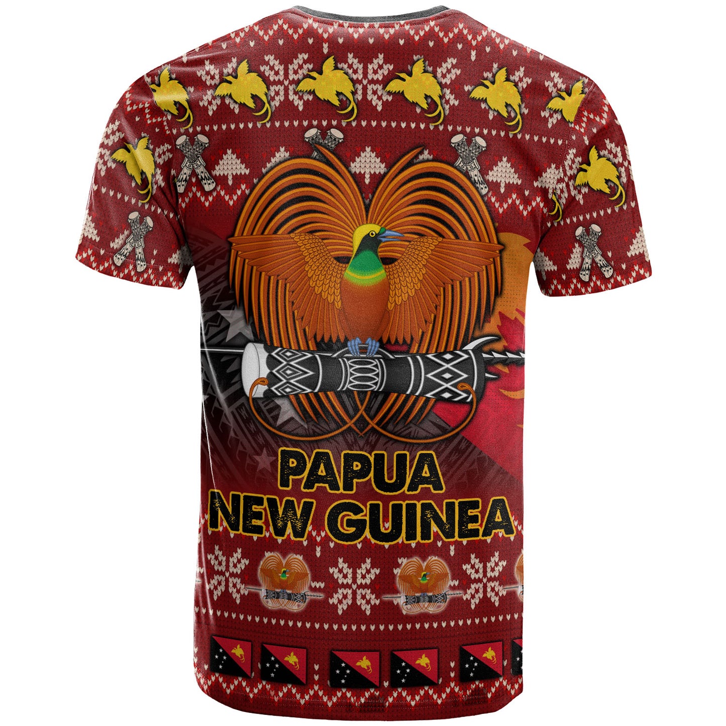 Papua New Guinea T-Shirt - Custom PNG Merry Christmas T-Shirt