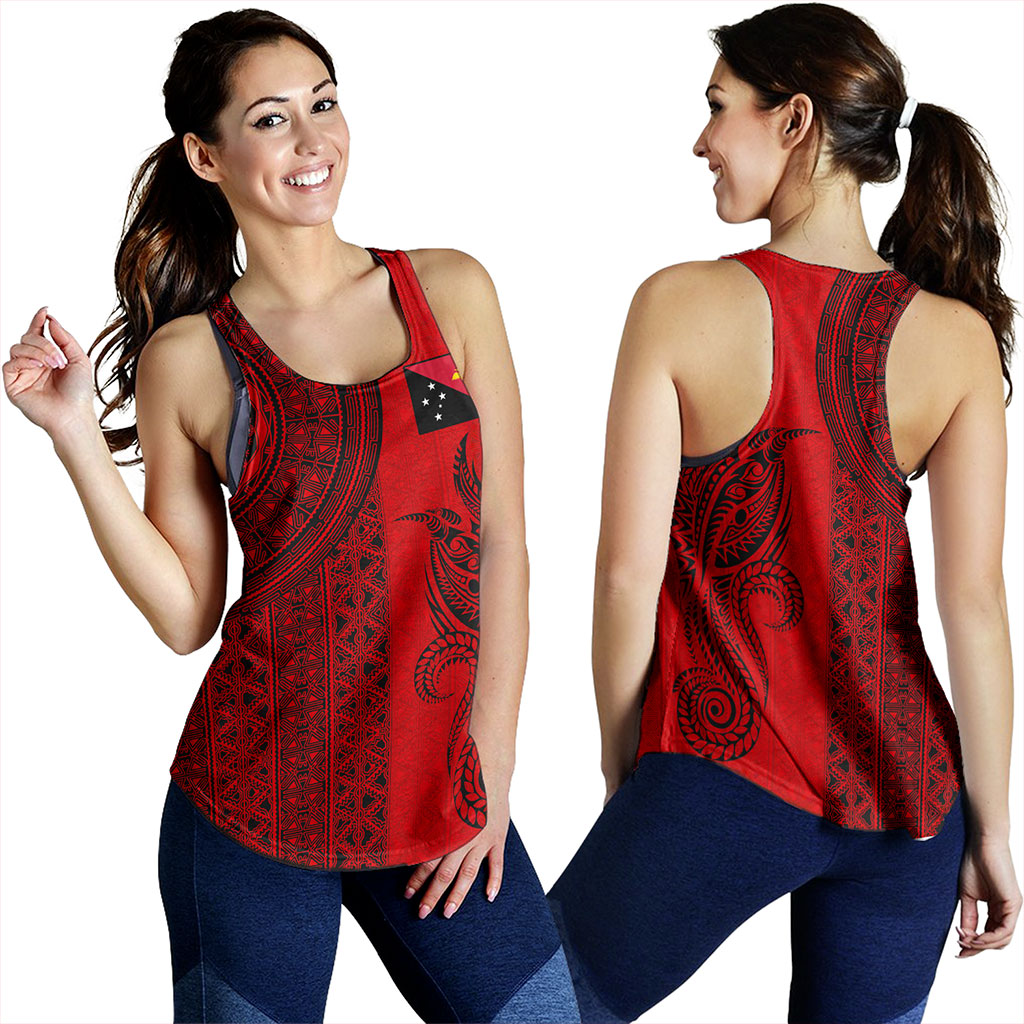 Papua New Guinea Women Tank Tapa Pattern Half Concept