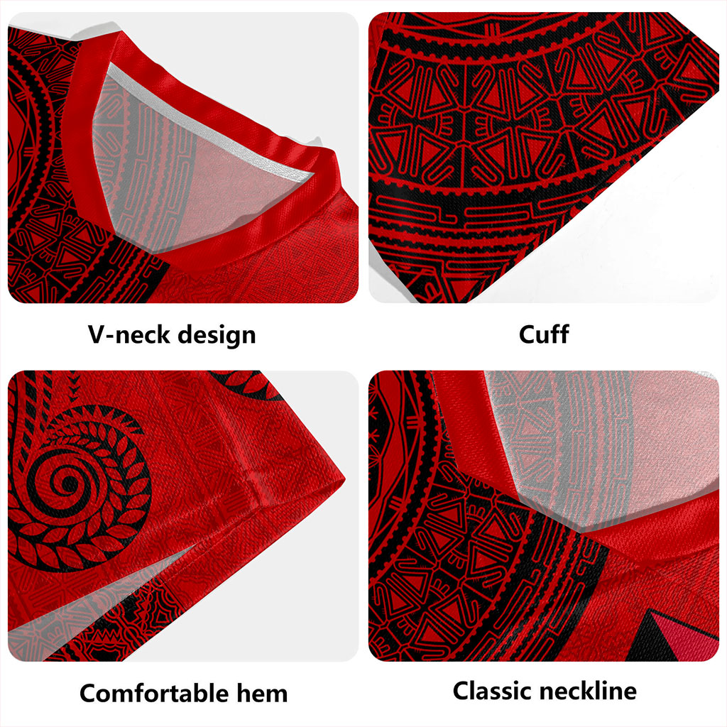 Papua New Guinea Rugby Jersey Tapa Pattern Half Concept