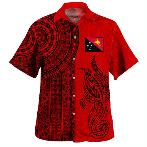 Papua New Guinea Hawaiian Shirt Tribal Pattern Traditional Culture