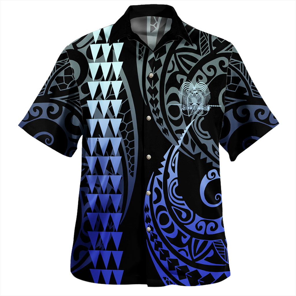 Papua New Guinea Hawaiian Shirt Kakau Style
