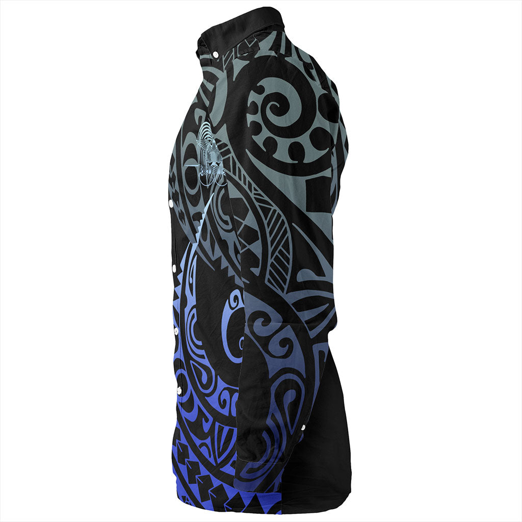 Papua New Guinea Long Sleeve Shirt Kakau Style