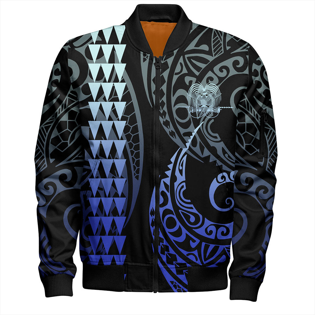 Papua New Guinea Bomber Jacket Kakau Style