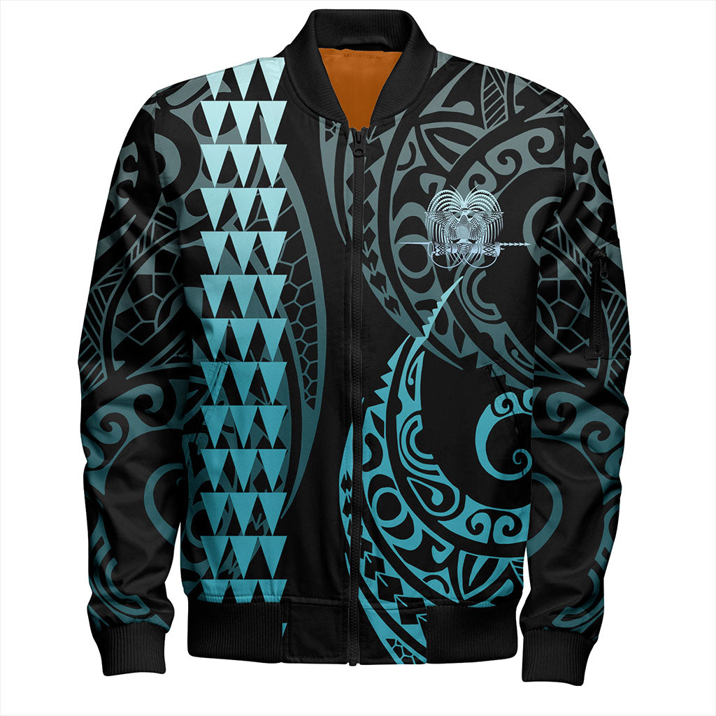Papua New Guinea Bomber Jacket Kakau Style Ver.1