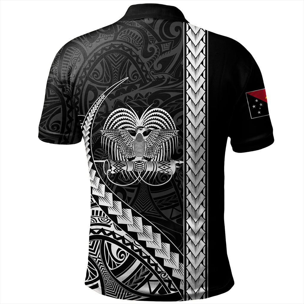 Papua New Guinea Polo Shirt Tribal Melanesian Coat Of Arms