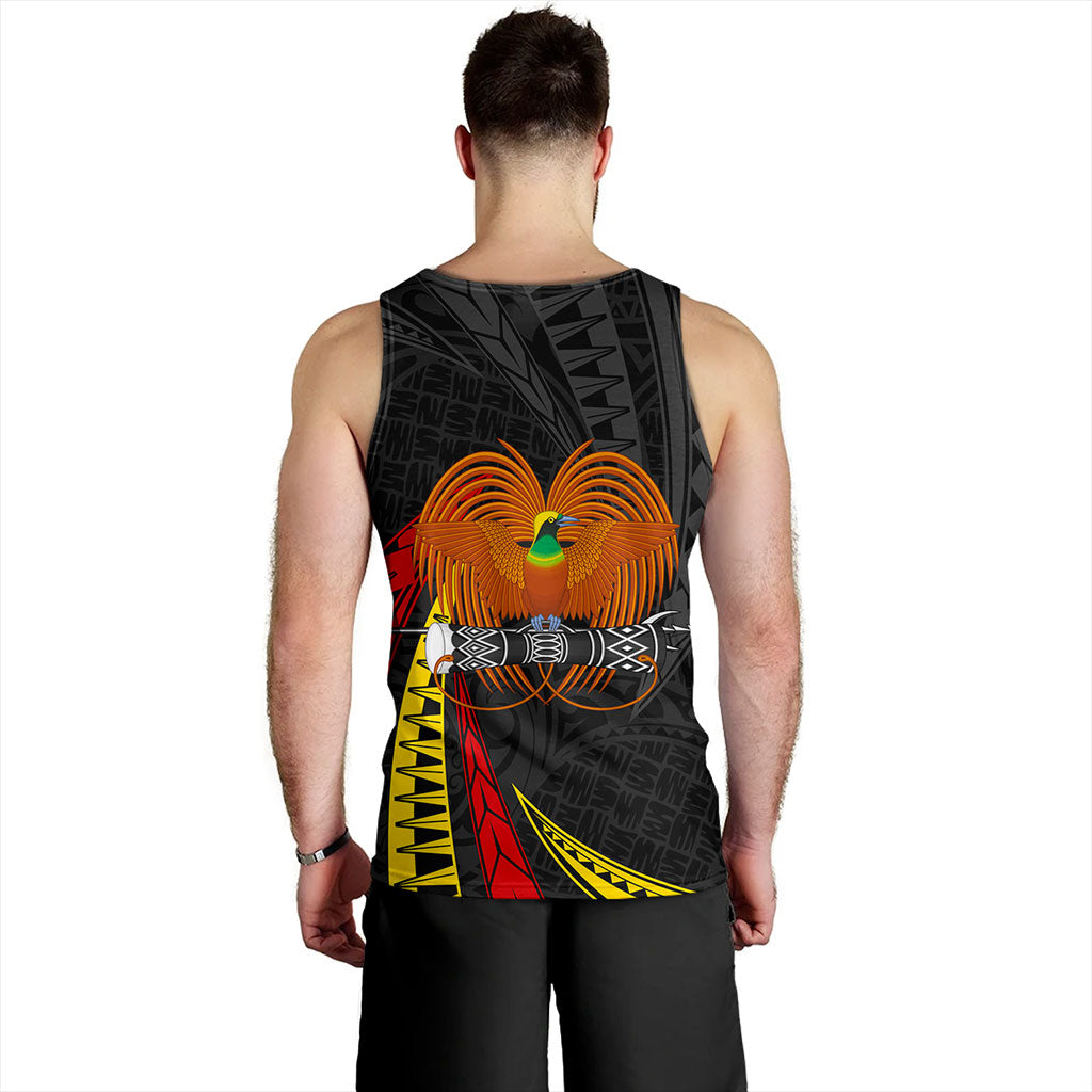 Papua New Guinea Tank Top Tribal Wave Pattern