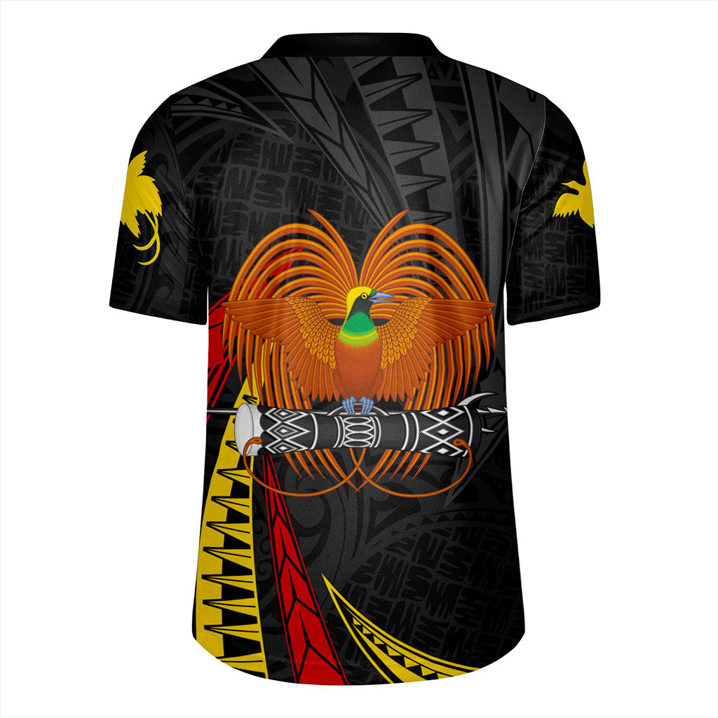 Papua New Guinea Rugby Jersey Tribal Wave Pattern