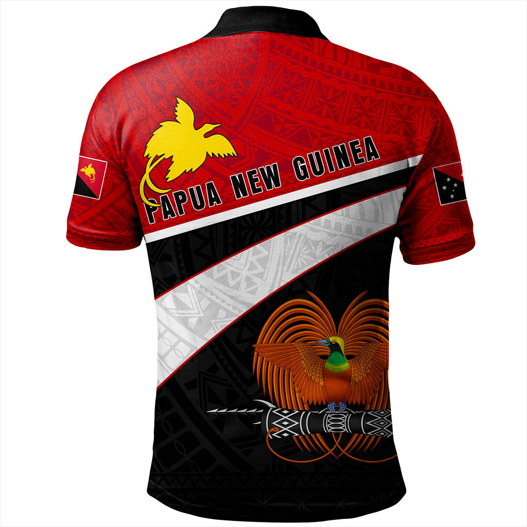 Papua New Guinea Polo Shirt Melanesia Curve Style