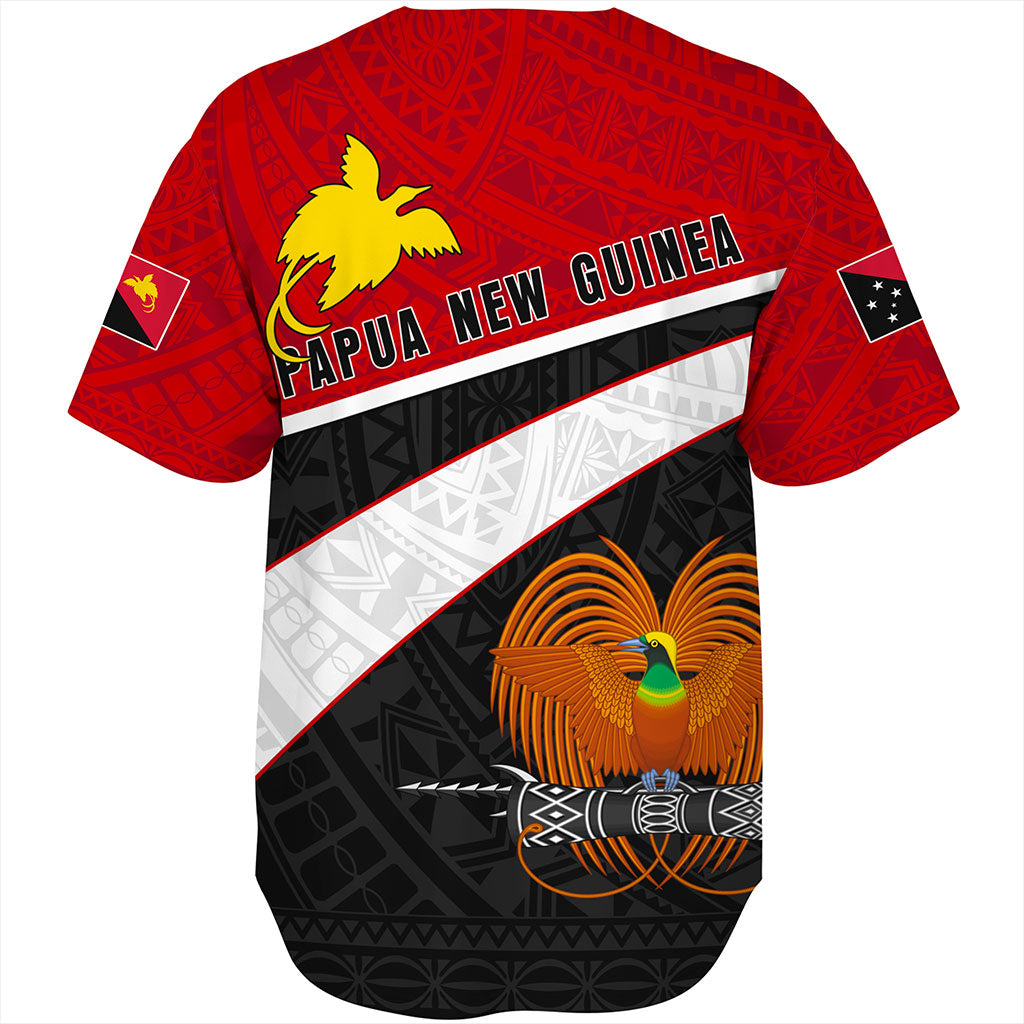 Papua New Guinea Baseball Shirt Melanesia Curve Style