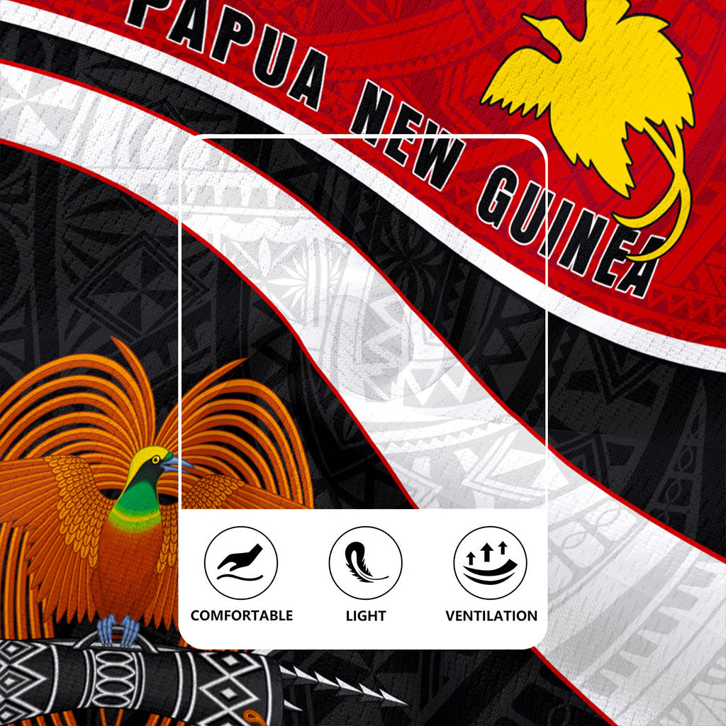 Papua New Guinea Rugby Jersey Melanesia Curve Style