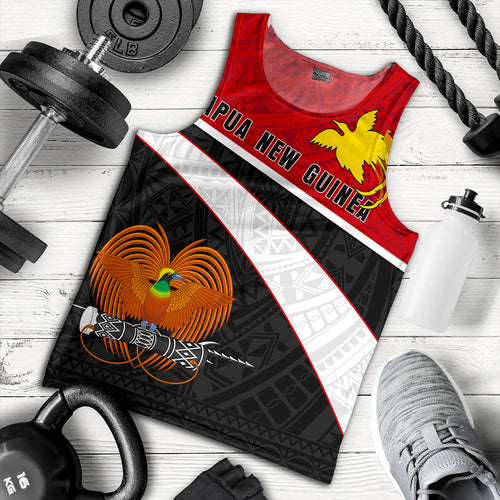 Papua New Guinea Tank Top Melanesia Curve Style