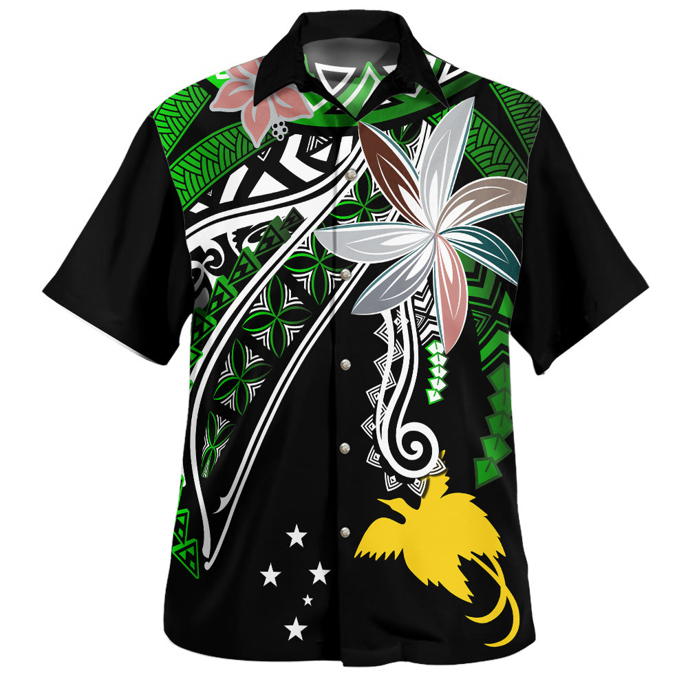 Vanuatu Hawaiian Shirt Custom Personalised Fanciful Forest Green