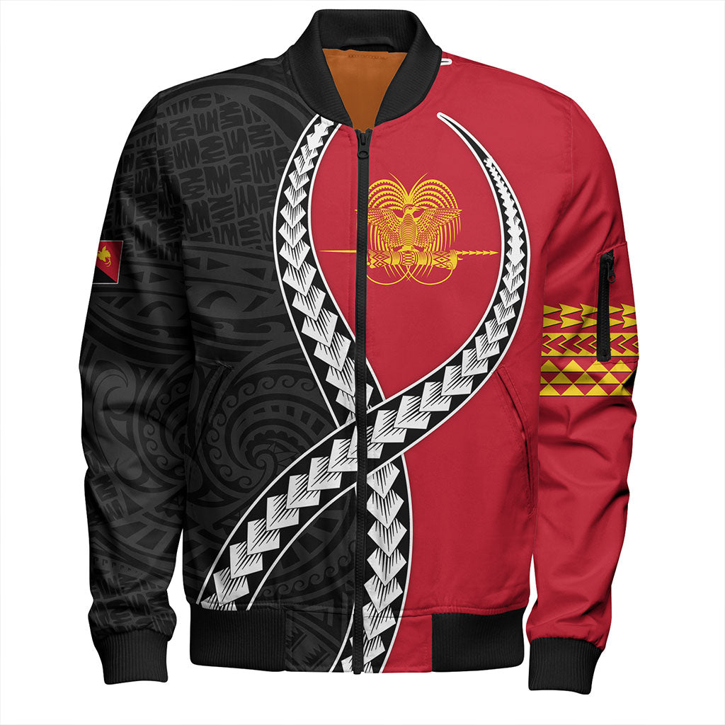 Papua New Guinea Bomber Jacket Tribal Polynesian In My Heart