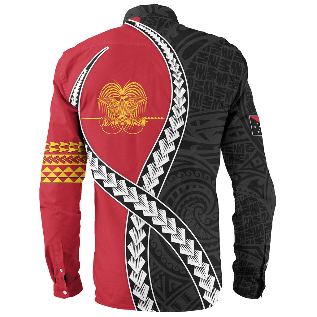 Papua New Guinea Long Sleeve Shirt Tribal Polynesian In My Heart