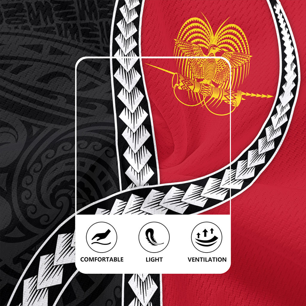 Papua New Guinea Rugby Jersey Tribal Polynesian In My Heart