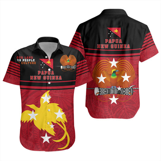 Papua New Guinea Short Sleeve Shirt Our Land Our People Our Culture